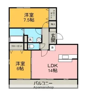 ボナール【2階】の間取り