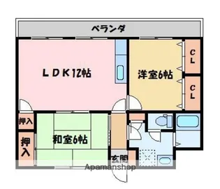 イーストハイム【1階】の間取り