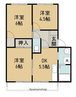 シーサイドヴィラ浮島【1階】の間取り
