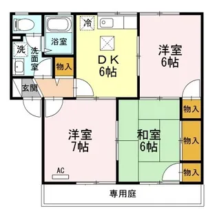 ヴァンヴェール【1階】の間取り