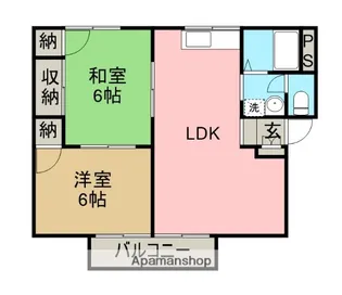 メゾン・ド・東雲【2階】の間取り