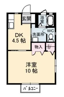 ディアス住吉Ⅱ【2階】の間取り