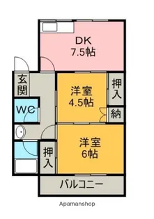 塩見マンション【1階】の間取り