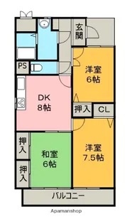 レジデンス一宮【2階】の間取り