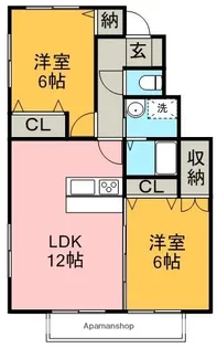フォブールすみの【1階】の間取り