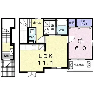リヴェールⅣ【2階】の間取り