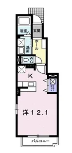 プランドール M B【1階】の間取り