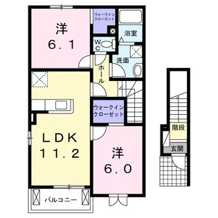 セリーヌ B【2階】の間取り