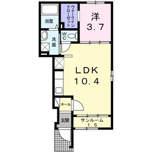 シュウ・レミングA【1階】の間取り