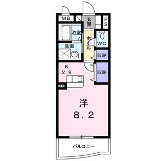 スカイルシパー【1階】の間取り