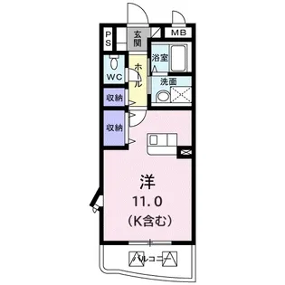 スカイルシパー【1階】の間取り