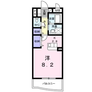スカイルシパー【1階】の間取り