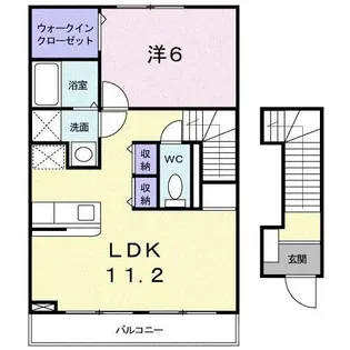 プロムナード本郷【2階】の間取り