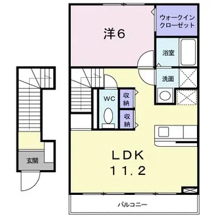 プロムナード本郷【2階】の間取り