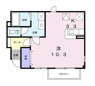 アルカンシェル庄内Ⅰ【1階】の間取り