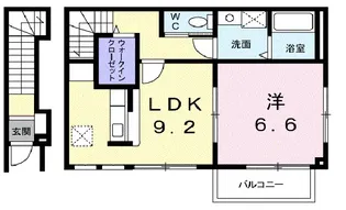 アルカンシェル庄内Ⅰ【2階】の間取り