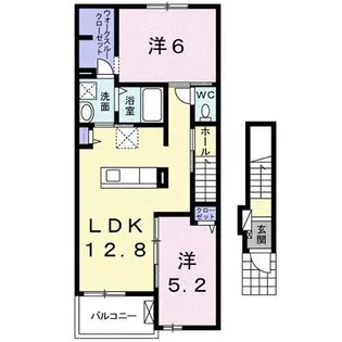 ティアモ・S【2階】の間取り