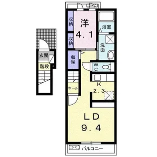 ソーレ フジ Ⅳ【2階】の間取り
