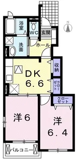 ブライト・アンジュ【1階】の間取り