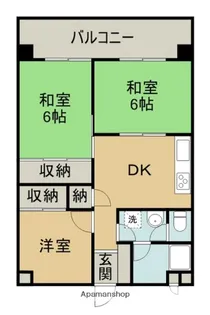 サンロイヤル欄振留【4階】の間取り