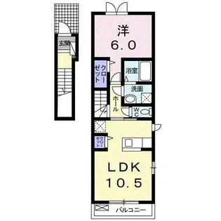 フェアリー プロムナード【2階】の間取り