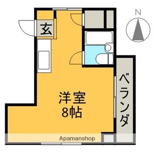 コーポ新玉【1階】の間取り