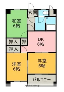 船木ハイツ【2階】の間取り