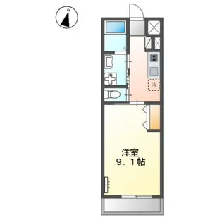 ルミナス西の土居【2階】の間取り