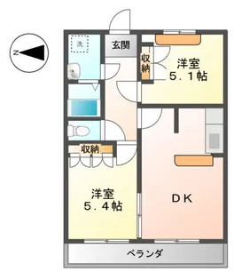 イーストリバーⅢ【2階】の間取り