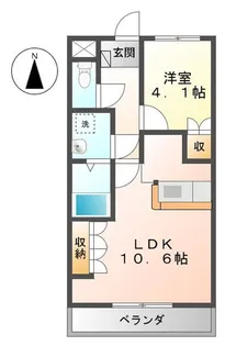 ミューズガーデン【102号室】の間取り