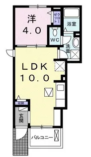 カーサ・リベルタ【1階】の間取り