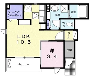 マウナ レイ【1階】の間取り