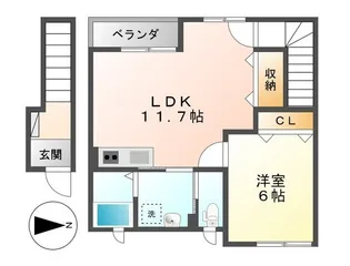 ガーディアン・ミシェル【2階】の間取り