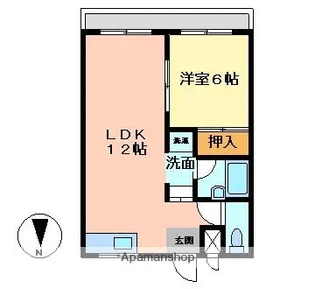 グラッドハウス山田【2階】の間取り