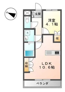 シャルマン・ラティール【203号室】の間取り