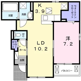 ネオ・クレメント A【1階】の間取り