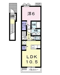カーサ・フェリーチェTK2【2階】の間取り