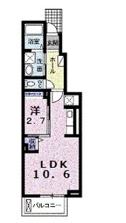 カーサ・フェリーチェTK1【1階】の間取り