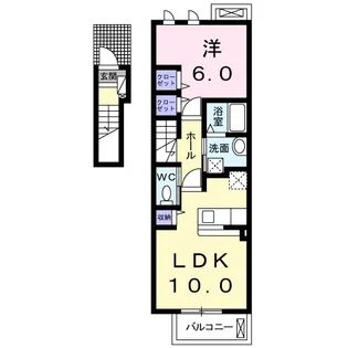 カーサ・フェリーチェTK1【2階】の間取り