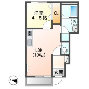 ベル ヴィ【1階】の間取り