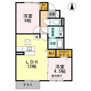 メルベーユ・ウィット B棟【1階】の間取り