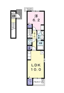ブリーズヒル国領 K【2階】の間取り