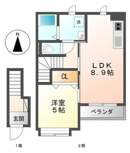 セイリング ONE【2階】の間取り