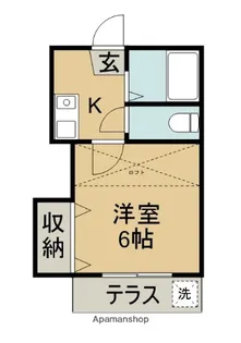 1Kの間取り画像