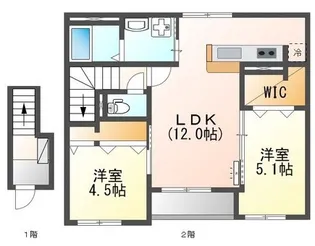 セゾン【2階】の間取り