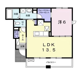 カーサ ブラーボ トレ【1階】の間取り