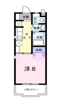 クレア・ド・ルーン庄内【1階】の間取り