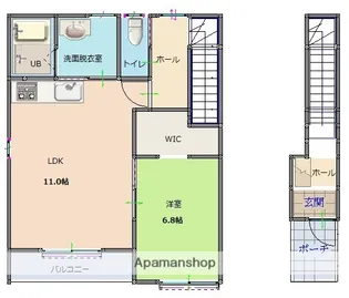 KURASUMU GINZA B棟【2階】の間取り