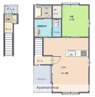 KURASUMU GINZA C棟【2階】の間取り