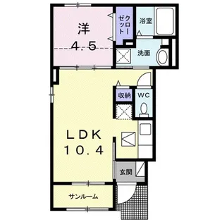 センチュリー ドエル Ⅰ【1階】の間取り